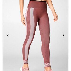 Fabletics High Waisted Seamless Colorblock Yoga Athleisure Leggings P2651